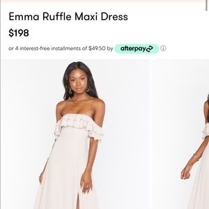 Emma Ruffle Maxi Dress - Show Me The Ring Crisp